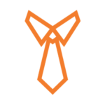 An orange icon of a tie symbolizes Executive Recruiting Search