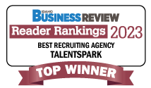 Idaho Business Review Reader Rankings 2023 Best Recruiting Agency Award Logo